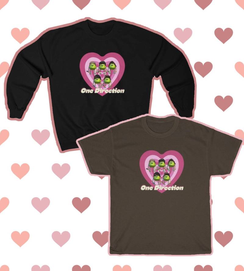 One Direction Als Mike Wazowski Valentine's Day Edition Merchandise von TheZShopbyAZ