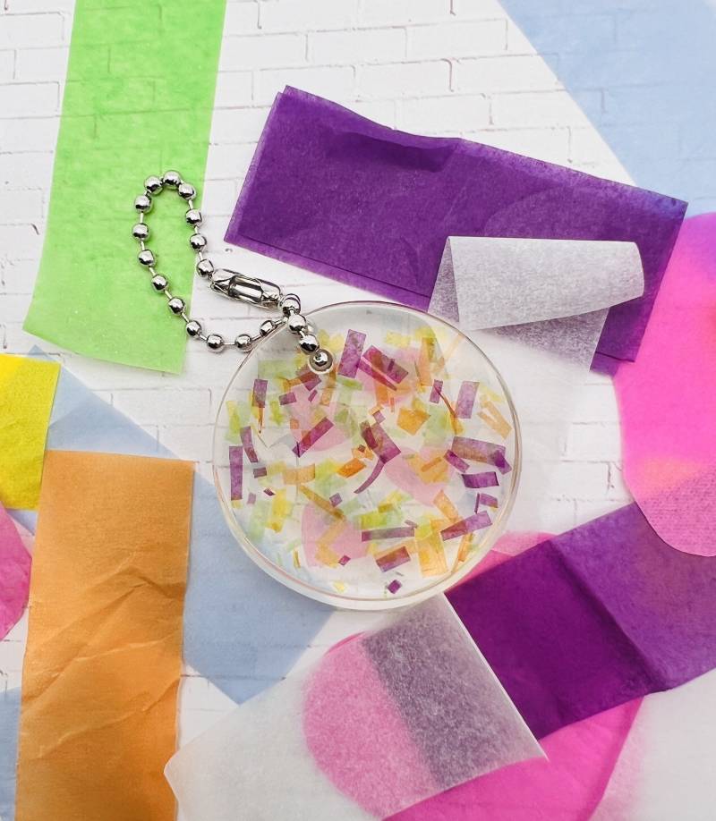 Twice 4Th World Tour Iii 3 Konfetti Preserved Circle Keychain Anhänger von TheZaoNecklaces