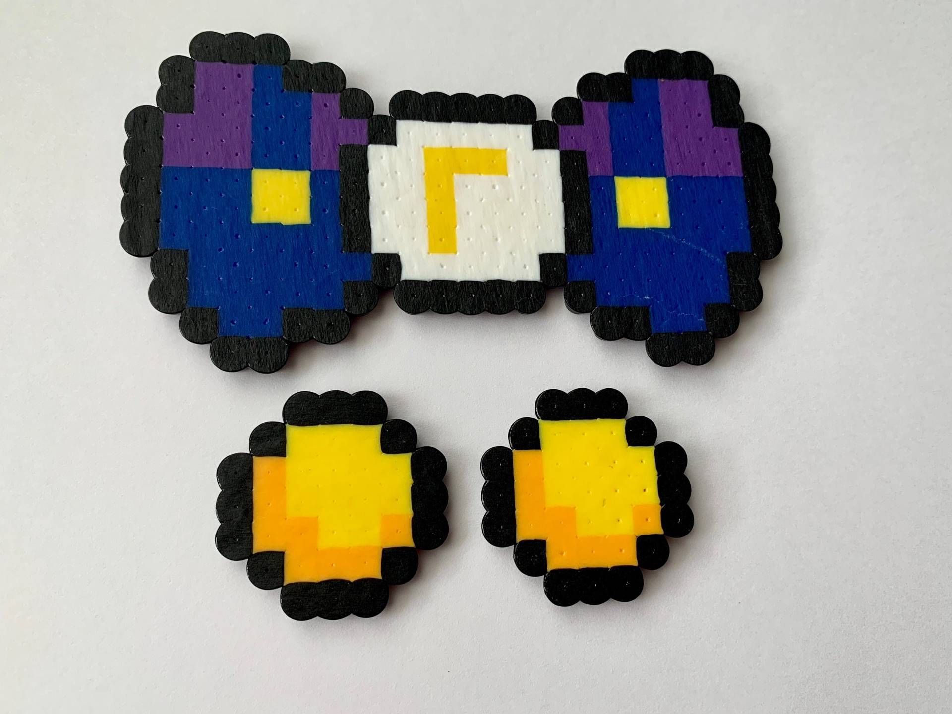 Der Waluigi Bow Tie Und Button Set Von Mario Bro von TheZombshop