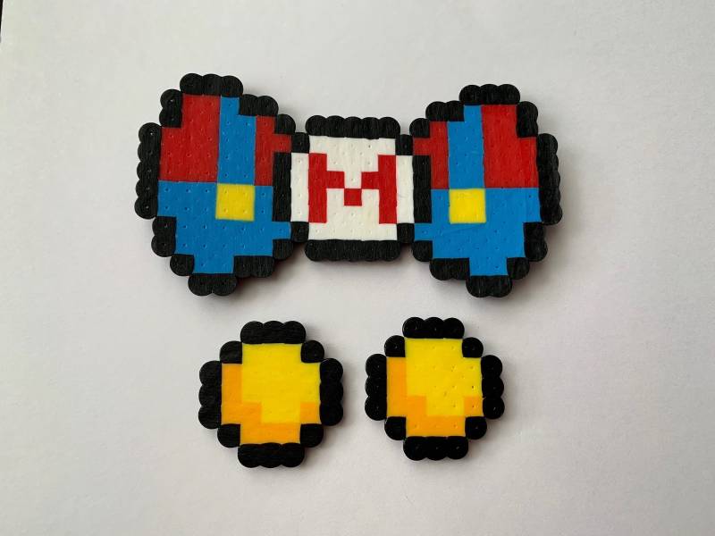 Super Mario Bro Es Bow Tie & Button Set Super Mario Bro Es Bow Tie & Button Set von TheZombshop