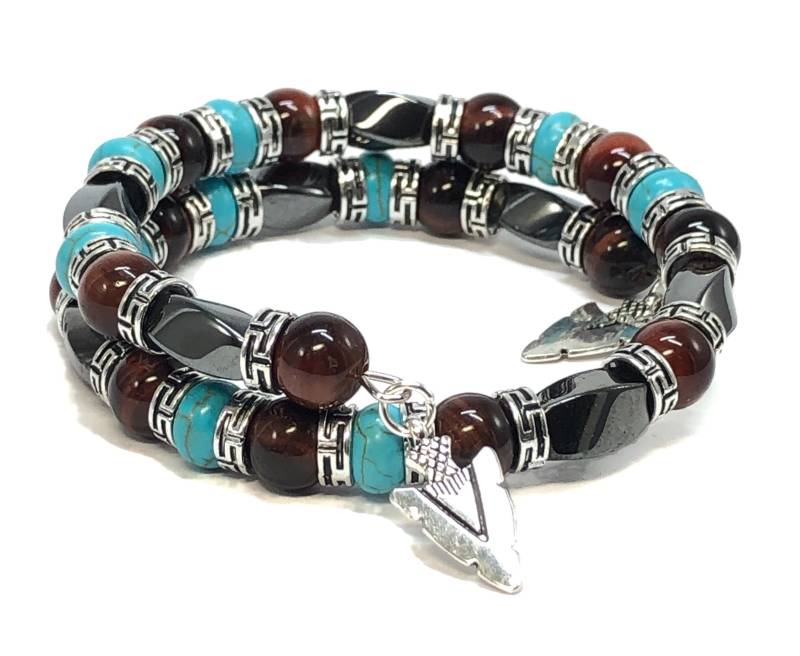 Herren Armreif, Türkis Armband, Herrenarmband von TheaDesignConcepts