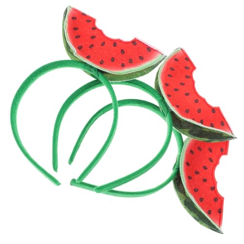 3 x Haarbänder mit Obstmotiv, für Mädchen, künstliche Wassermelone, 3D-Haarbänder von Theaque