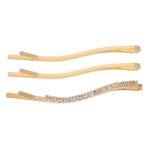 Flache Haarnadeln mit Strasssteinen, dekorative Haarnadeln, dekorative Haarnadeln für Frauen, Strass, Haarnadeln für Haare, glitzernde Haarspangen für Frauen, 3 Stück von Theaque