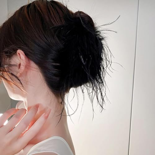 Haarspangen aus Metall, mit Schmetterling, modisch, glitzernd, Strass, starker Halt, Styling für Frauen und Mädchen, dünneres, dickes Haarstyling (schwarz) von Theaque