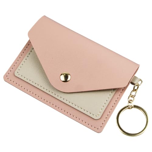 Kreditkartenetui Leder Kartenetui Frauen Leder Geldbörse Kleine Schlüsselbund Brieftasche Ändern Brieftasche, rose, 11.00X8.00X0.50cm/4.32X3.14X0.20in von Theaque