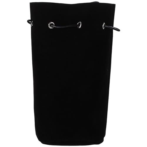 Mittelalterlicher Stil Kordelzug Hüfttasche Handtasche Gürtel befestigte Tasche für Cosplay, Schwarz von Theaque