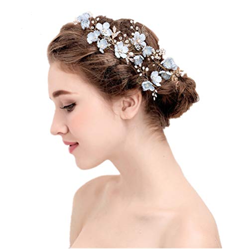 Modisches Hochzeitshaarkamm-Set, florale Strasssteine, Kristall, Braut-Kopfschmuck, Haarspangen, Zubehör für Frauen, Bräute, Brautjungfern, Mädchen, Hochzeitskleid-Zubehör (Stil 3) von Theaque