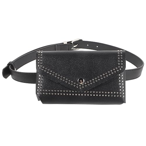 Theaque 1 Satz Hüfttasche Punk Gürtel Gürteltasche Gürteltasche Taille Geldbörse Hüfttasche Stilvolle Tasche, siehe abbildung, 102x3.5cm von Theaque