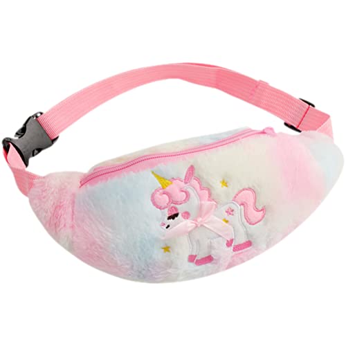 Theaque Einhorn Hüfttasche Einhorn Gürteltasche Mädchen Bauchtasche Modische Brusttasche für Kinder, Wie abgebildet 1, 26x11cm von Theaque