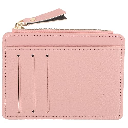 Theaque Frauen Geldbörse PU Geldbörse Reißverschluss Geldbörse Frauen Kreditkartenhalter Münzen Geldbörse für Outdoor Shopping, rose, 12x9cm von Theaque