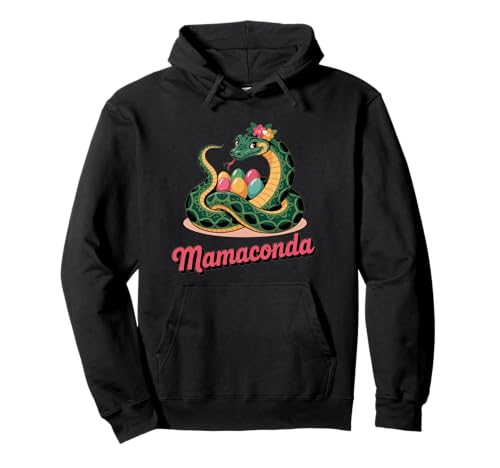 Mamaconda Lustiger Retro Muttertag Schlange Mama Schlange Pullover Hoodie von Theater Of Oneness