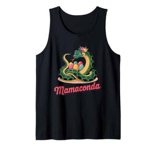 Mamaconda Lustiger Retro Muttertag Schlange Mama Schlange Tank Top von Theater Of Oneness