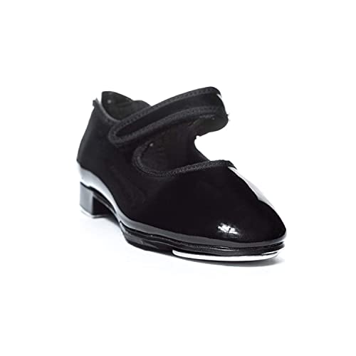 Theatricals Mädchen-Schuhe mit Klettverschluss, Schwarz Lack, 6.5 Wide Big Kid Theatricals Mädchen-Schuhe mit Klettverschluss, Schwarz Lack, 6.5 Wide Big Kid von Theatricals