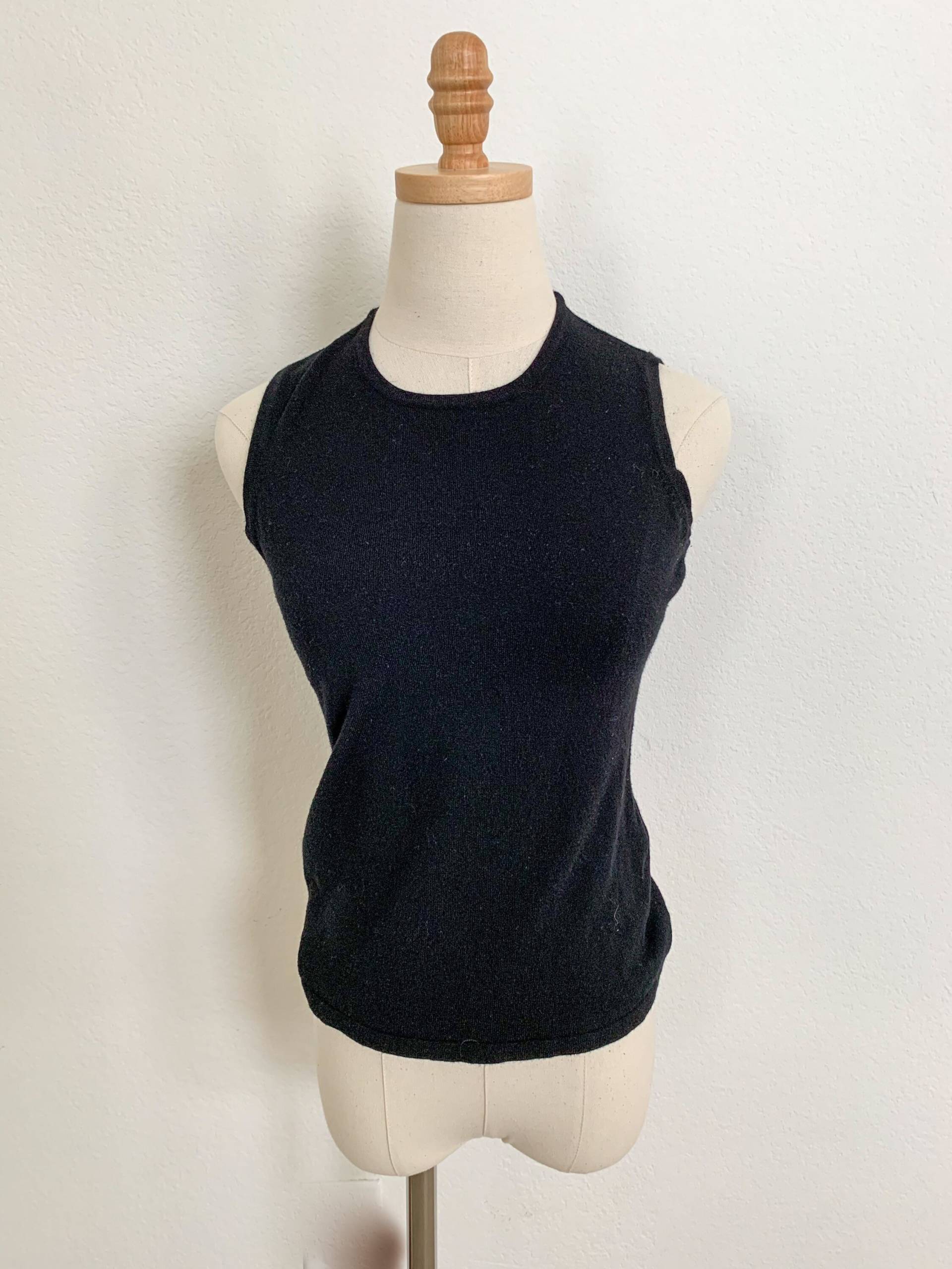 Vintage Schwarze Baumwollweste | Klein Vintage Schwarze Baumwollweste | Klein von Thebellflowervintage