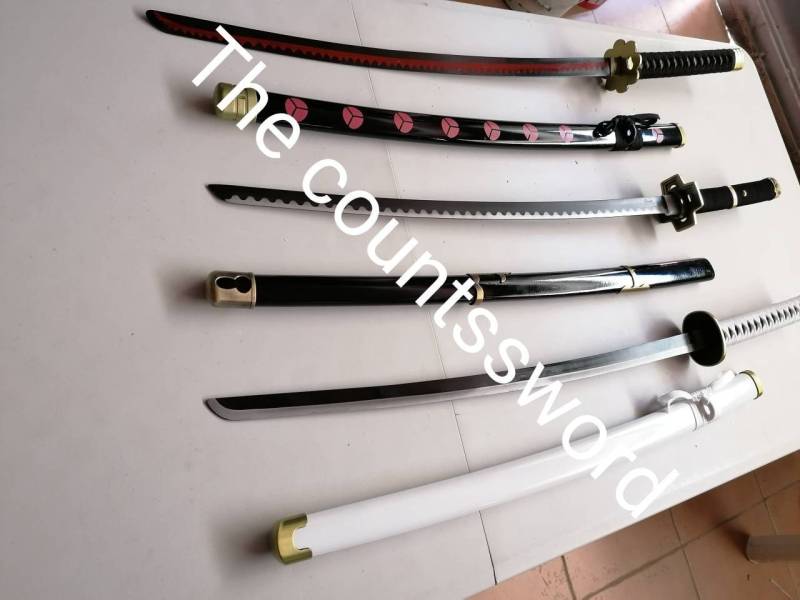Set 3 Stück Wado Ichimonji Shuusui Und Yubashiri Schwert Zoro Katanas von Thecountsswords