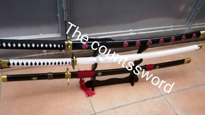 Set Mit 3 Schwertern Der Zoro-Katanas Enma Wado Ichimonji Und Shuusui von Thecountsswords