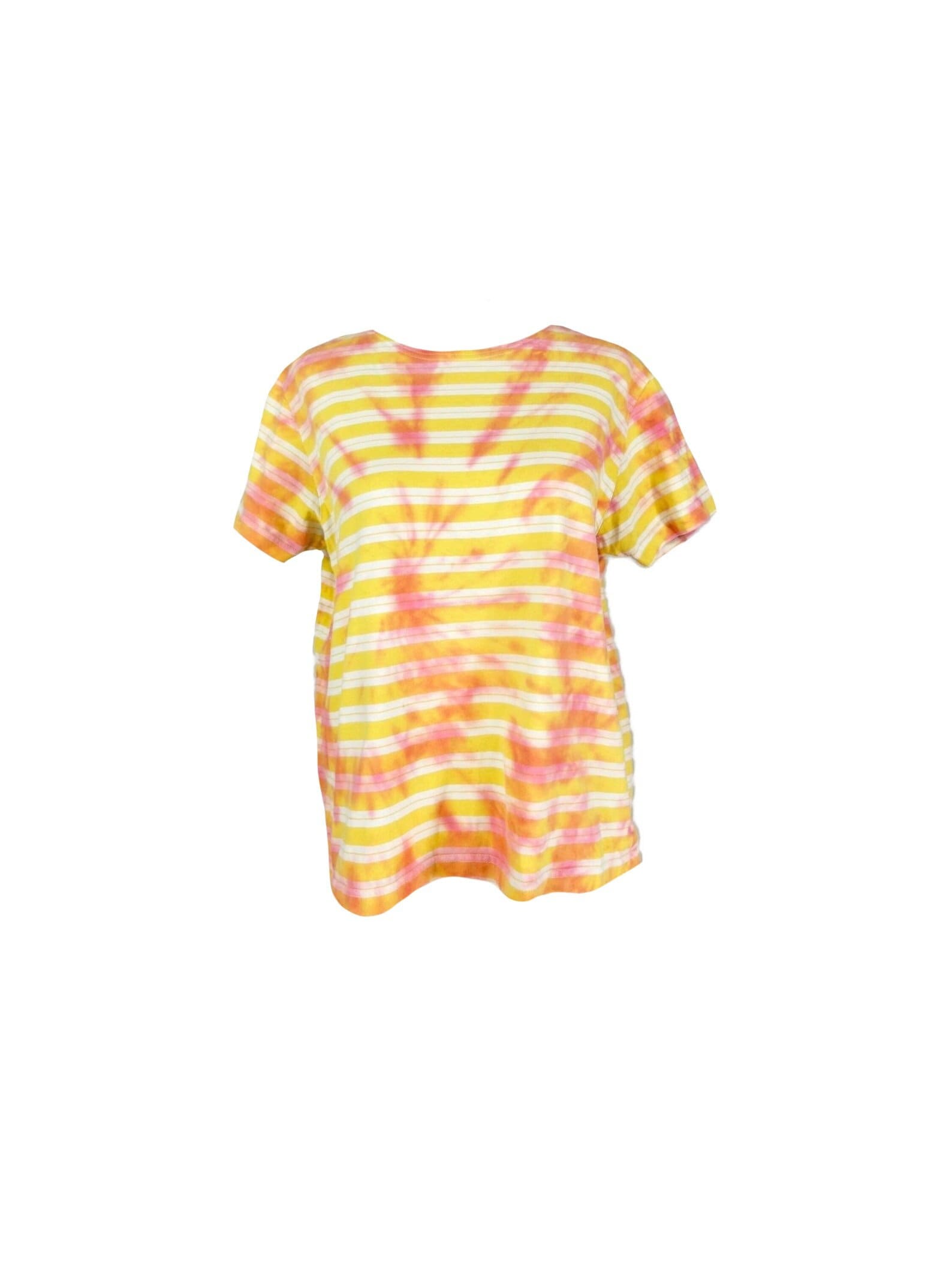 Vintage 80Er Gestreiftes Tie Dye Boxy Fit T-Shirt | Damen Größe Klein S von TheeCultivator