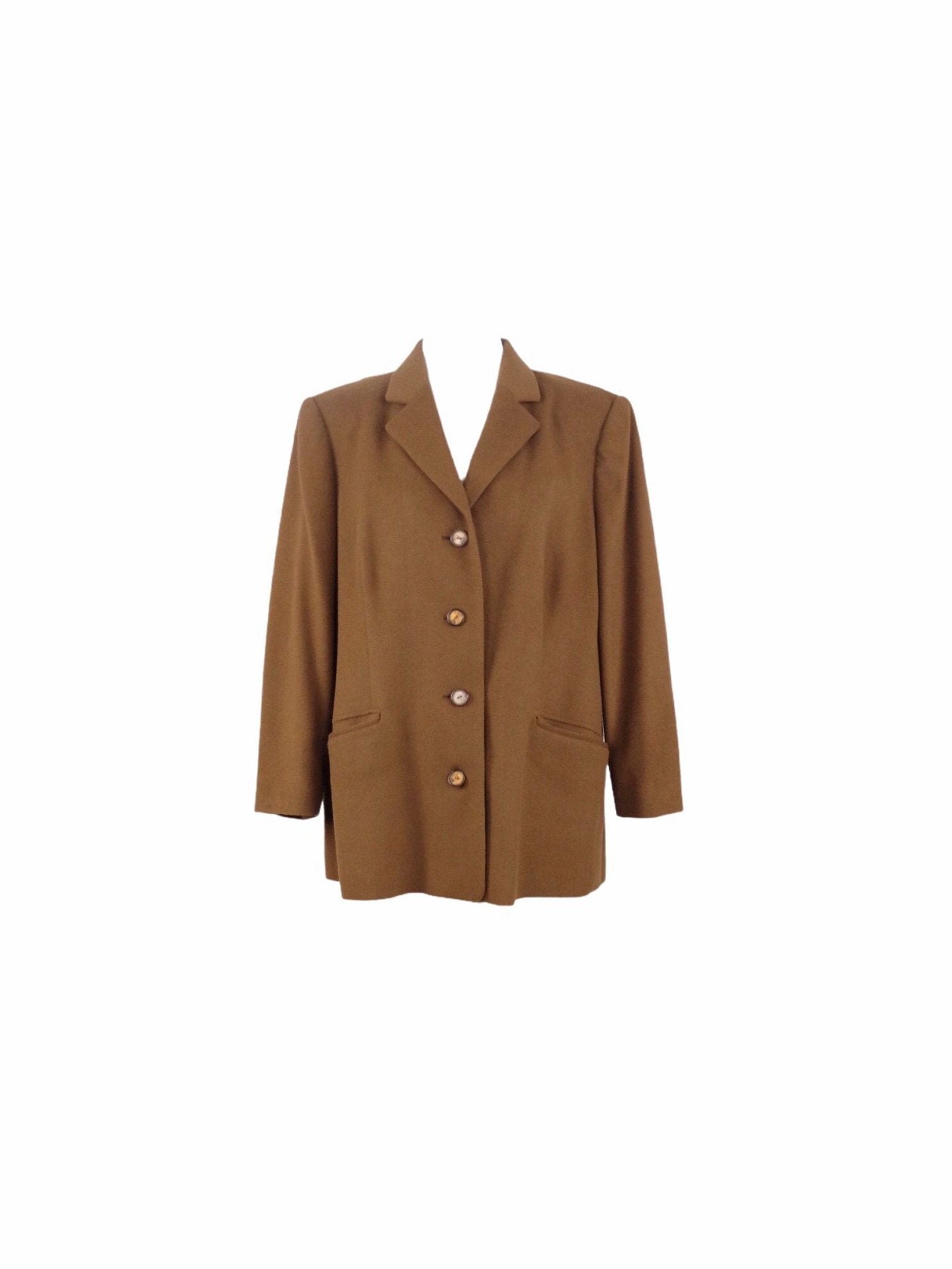 Vintage 80Er Jahre Mod Nützliche Kamel Braun Fleece Strukturierte Kragen Button-Down-Blazer-Jacke Mit Taschen & Schulterpolster | Größe L Vintage 80Er Jahre Mod Nützliche Kamel Braun Fleece Strukturierte Kragen Button-Down-Blazer-Jacke Mit Taschen & Schulterpolster | Größe L von TheeCultivator