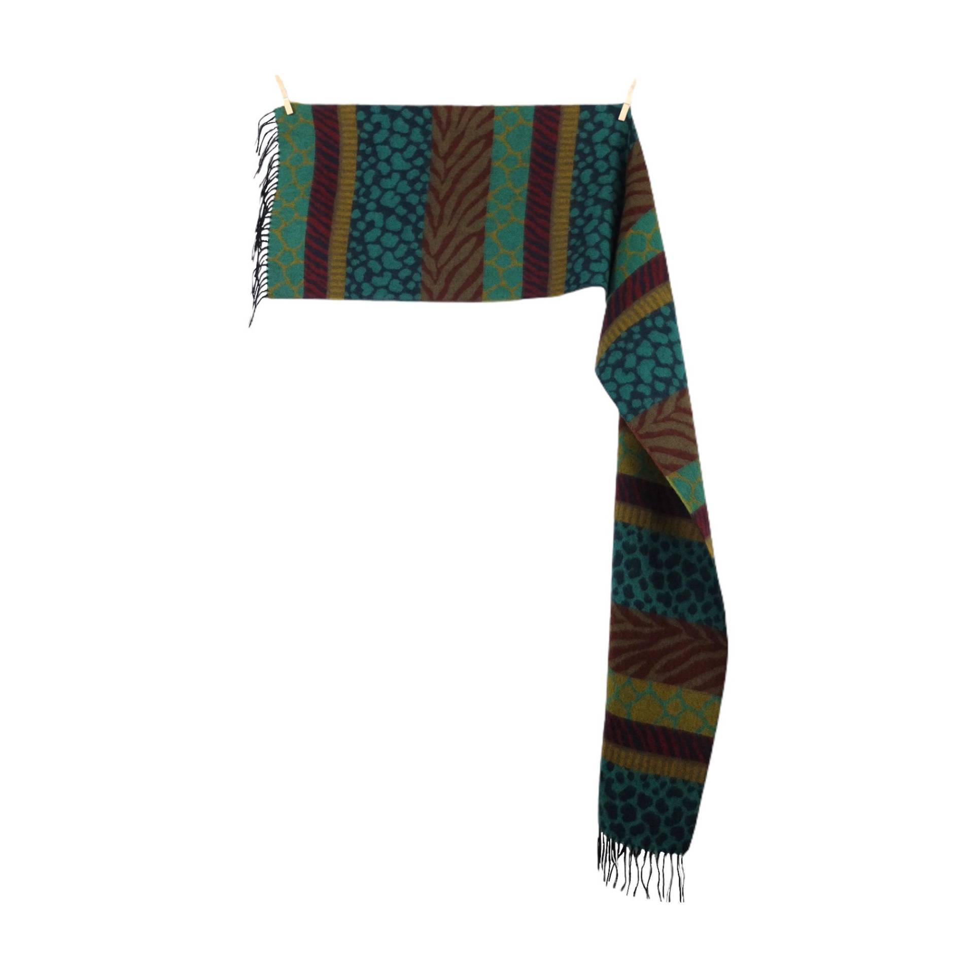 Vintage 80Er Wolle Funky Abstrakt Boho Tier Gemustert Lang Weit Wickel Winter Schal Vintage 80Er Wolle Funky Abstrakt Boho Tier Gemustert Lang Weit Wickel Winter Schal von TheeCultivator