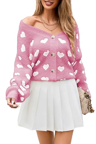 Theenkoln Damen Strickjacke Blumen Winterjacke: Lässig Übergangsjacke Frühling Fleecejacke Herbst Cardigan Herz Steppjacke Gänseblümchen Teddyjacke Langarm Pullover Plüschjacke 07Staubiges Rosa L Theenkoln Damen Strickjacke Blumen Winterjacke: Lässig Übergangsjacke Frühling Fleecejacke Herbst Cardigan Herz Steppjacke Gänseblümchen Teddyjacke Langarm Pullover Plüschjacke 07Staubiges Rosa L von Theenkoln