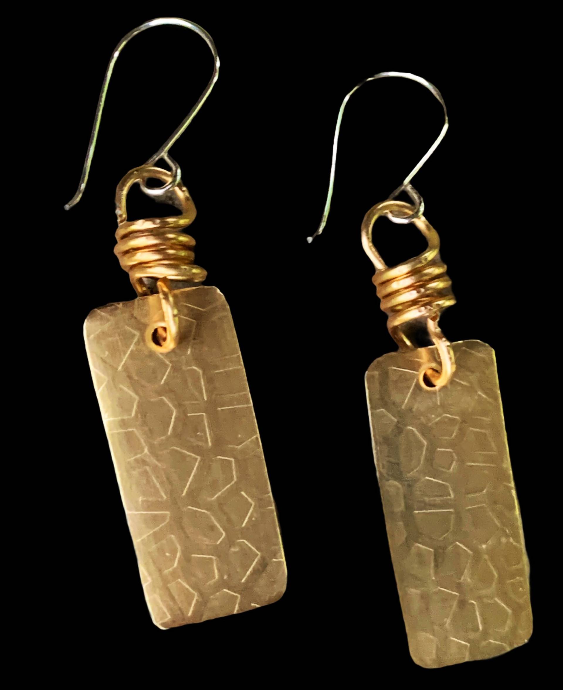 Messing Ohrringe Für Muttertag Geschenk. Handgemachte Sie. Leichte Mama. Einzigartige Gold Ohrringe. Ohrclips von Thefuncompany