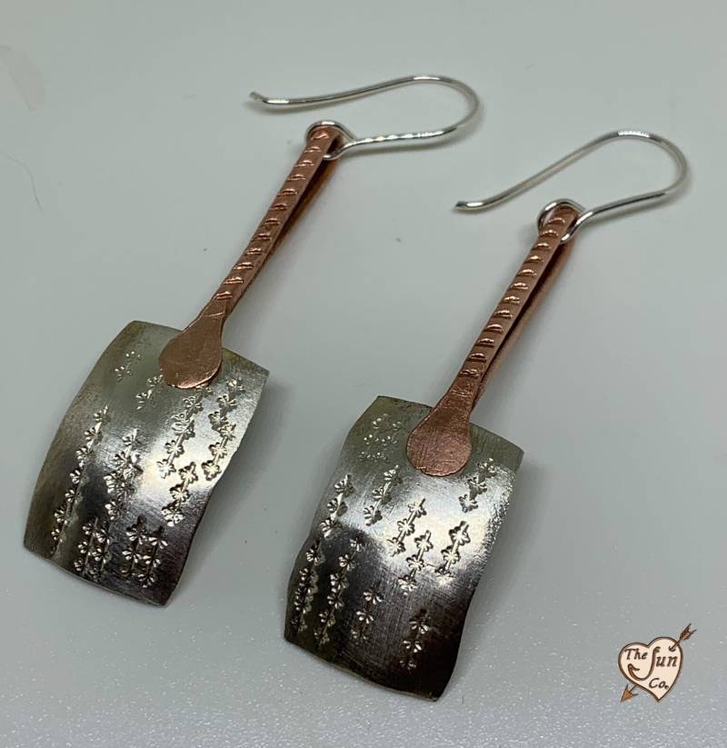 sterling Silber Ohrringe Mit Kupfer Ohrringe/Clip Ons/Silber Für Sie/Leichte Ohrringe/Designer Ohrringe/Geschenk Mutter von Thefuncompany