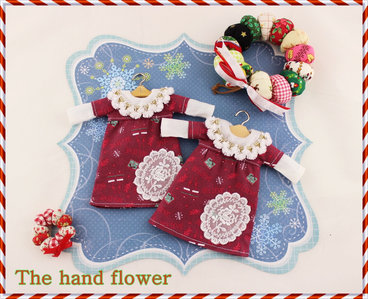 Das Weihnachtskleid Blythe Kleid, Dress, Outfit von Thehandflower