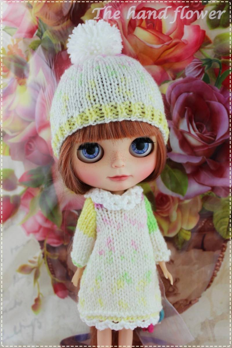 Weiches Polyester Garn Handgemachtes Strickkleid-Set Für Blythe von Thehandflower