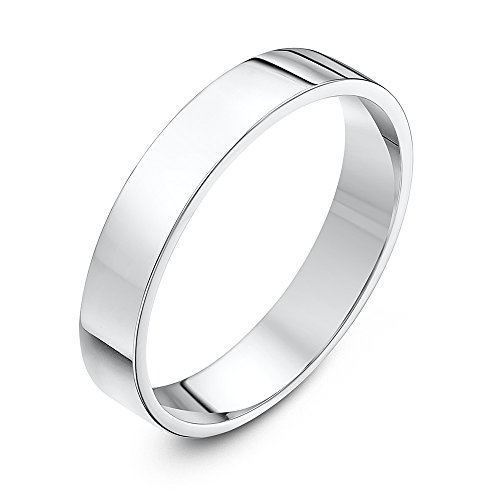 Theia Ehering Sterling Silber 925 Sehr massiv - Flach ovale Form - Poliert 4mm - Größe 47 (15.0) von Theia