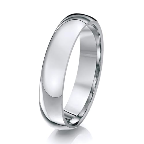 Theia Ring Titan Court Shape - hochglanzpolierter 5mm - Größe 59 (18.8) von Theia