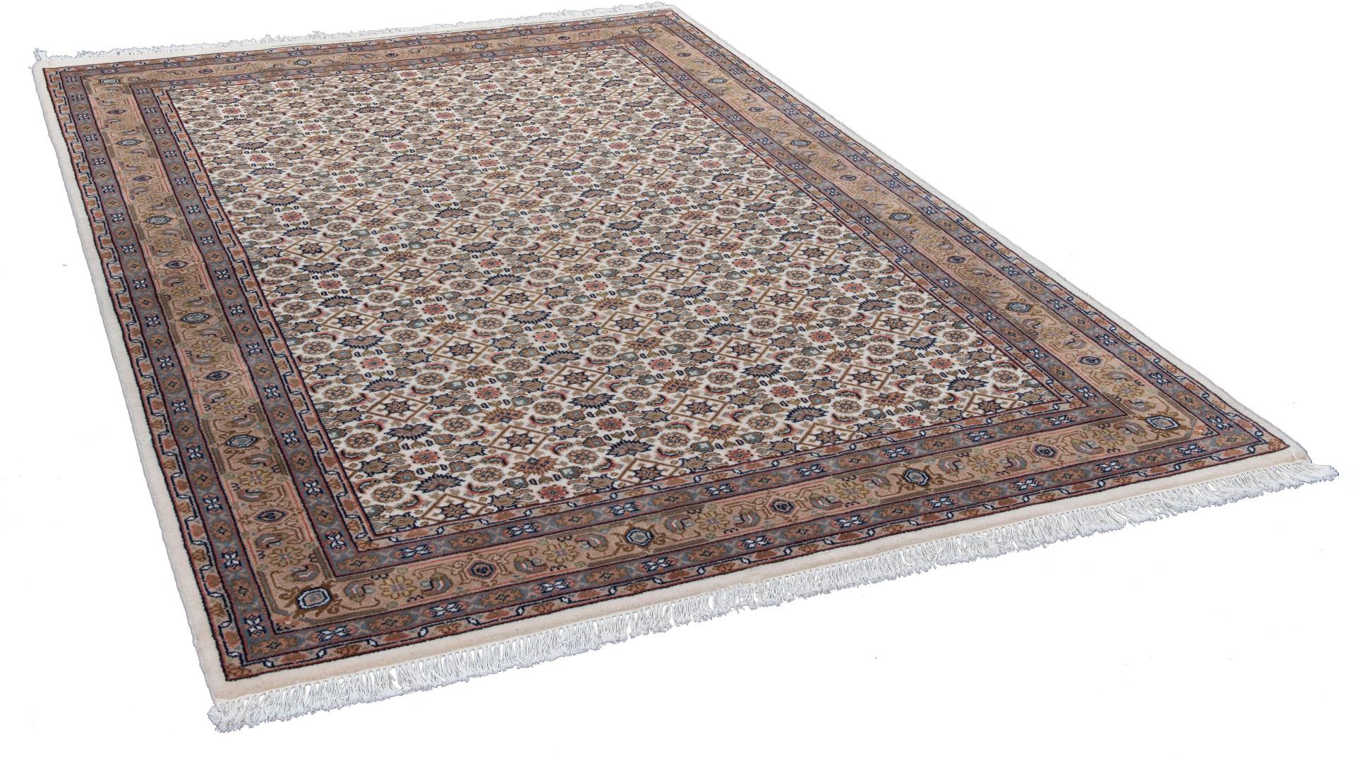 THEKO Orientteppich "Benares Herati", rechteckig, 12 mm Höhe, reine Wolle, handgeknüpft, mit Fransen THEKO Orientteppich "Benares Herati", rechteckig, 12 mm Höhe, reine Wolle, handgeknüpft, mit Fransen von Theko