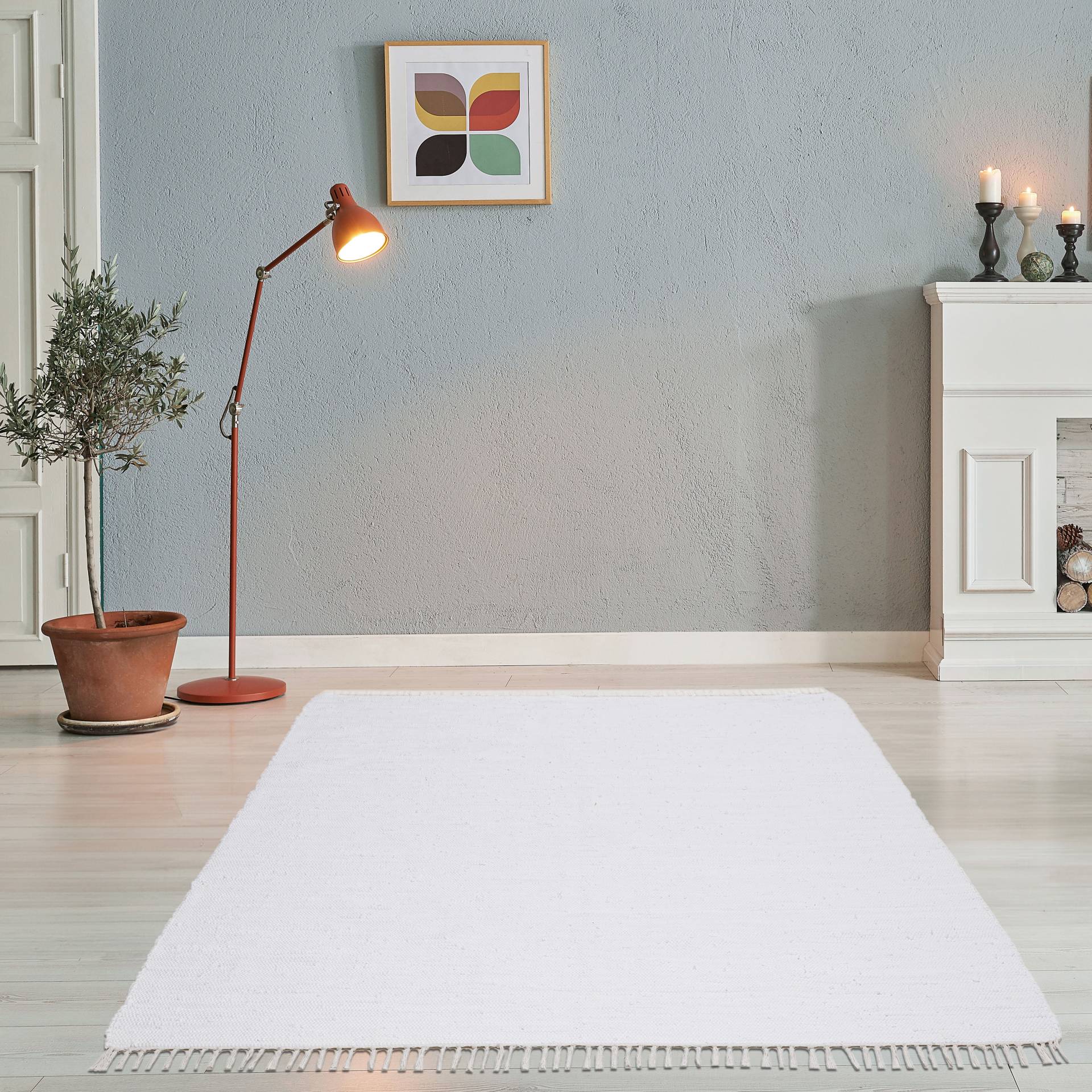 THEKO Teppich "Happy Cotton Fleckerl, handgewebt", rechteckig, 5 mm Höhe, Flachgewebe, reine Baumwolle, mit Fransen, auch als Läufer THEKO Teppich "Happy Cotton Fleckerl, handgewebt", rechteckig, 5 mm Höhe, Flachgewebe, reine Baumwolle, mit Fransen, auch als Läufer von Theko