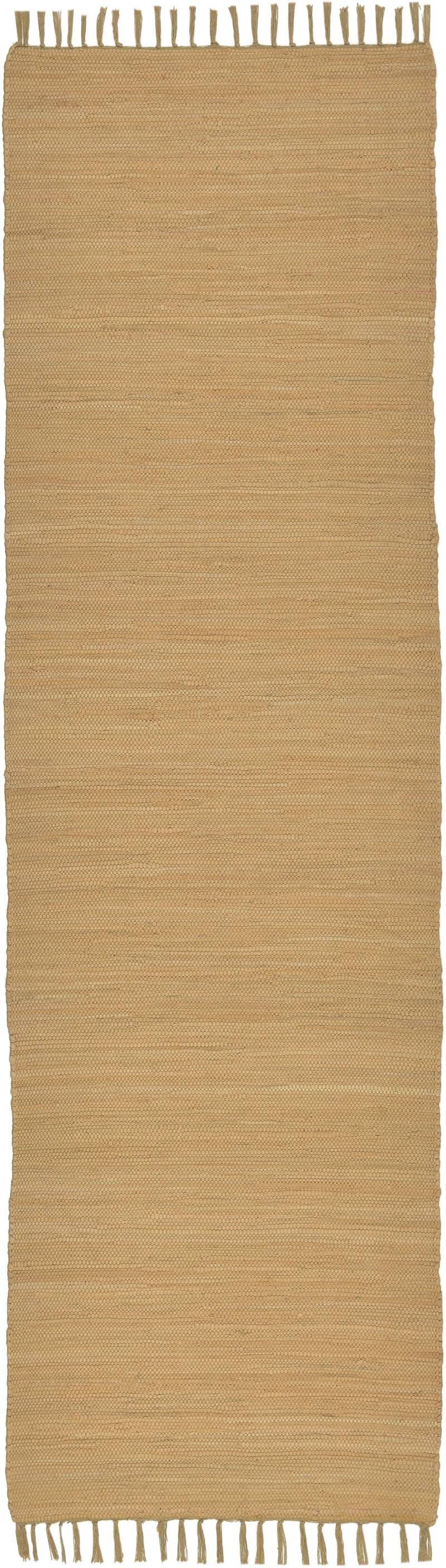 THEKO Teppich "Happy Cotton Fleckerl, handgewebt" rechteckig 5 mm Höhe Handweb Läufer, Flachgewebe, reine Baumwolle, handgewebt, mit Fransen von Theko