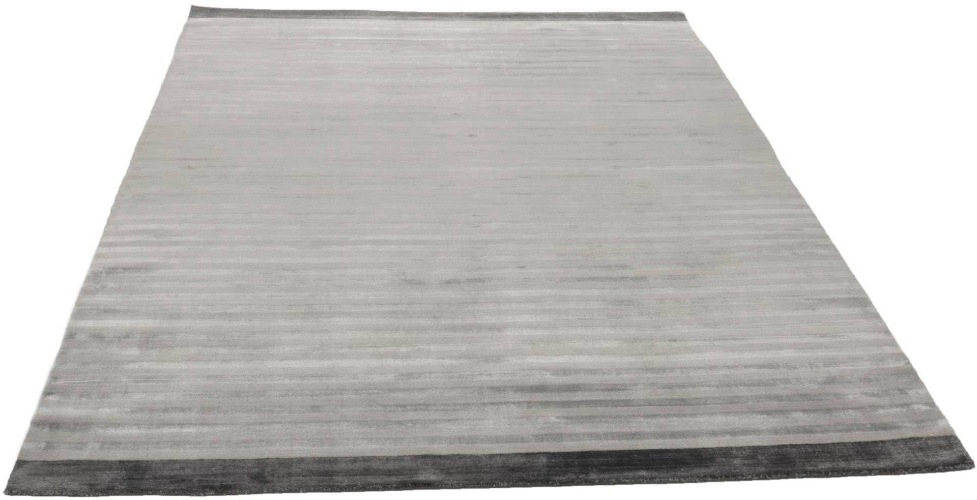 THEKO Teppich "Miami 3286", rechteckig, Handweb Teppich, gestreift, handgewebt, aus Viskose & Wolle von Theko