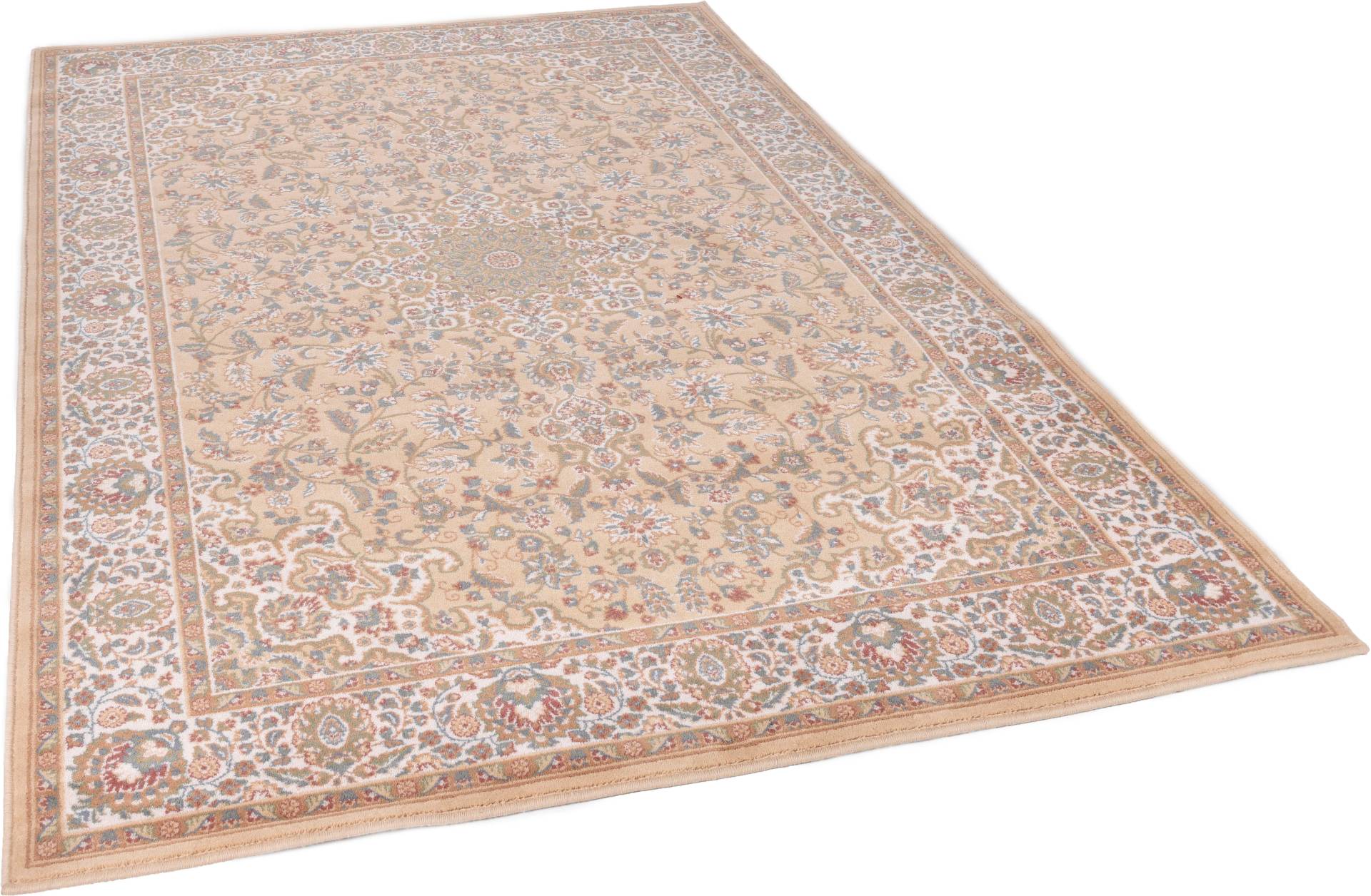 THEKO Wollteppich "Dolna - 859" rechteckig 10 mm Höhe Kurzflor, reine Wolle, Orient-Optik von Theko