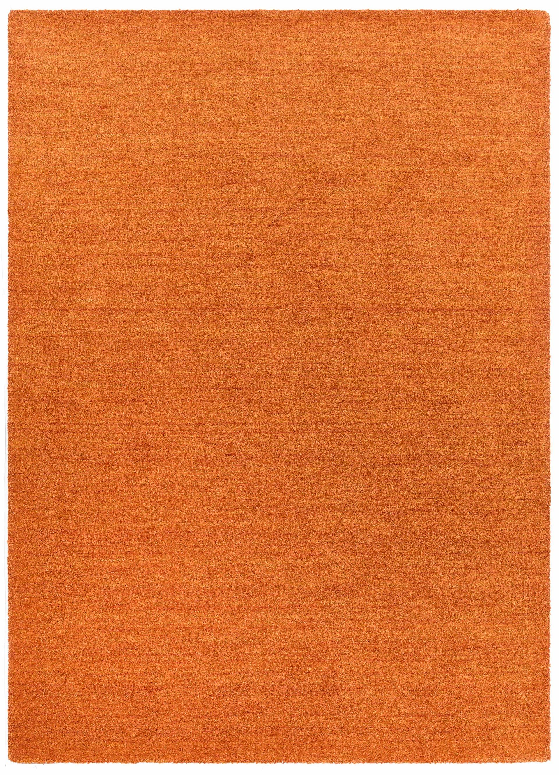 THEKO Wollteppich "Gabbeh Uni, Handgefertigt, Teppich, meliert, reine Wolle," rechteckig 14 mm Höhe Schlafzimmer, Wohnzimmer, Esszimmer, auch als Läufer oder rund von Theko