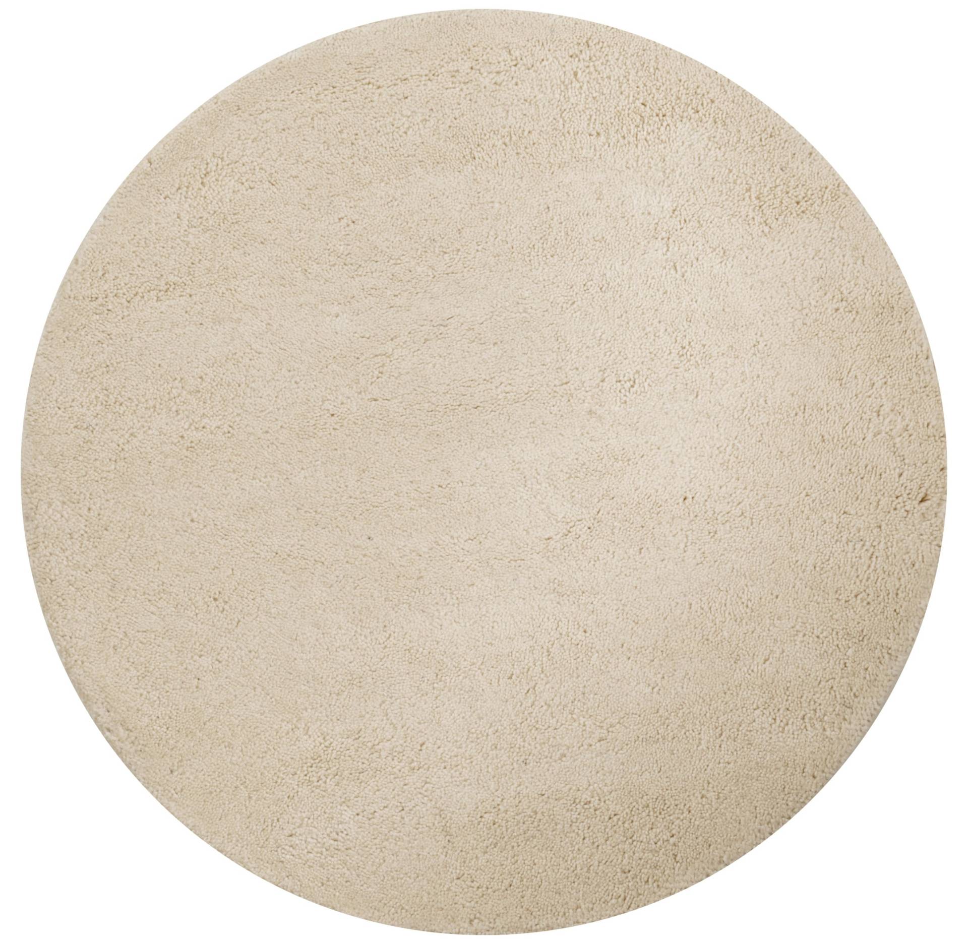 THEKO Wollteppich "Hadj Uni", rund, 25 mm Höhe, echter Berber Teppich, reine Wolle, handgeknüpft THEKO Wollteppich "Hadj Uni", rund, 25 mm Höhe, echter Berber Teppich, reine Wolle, handgeknüpft von Theko