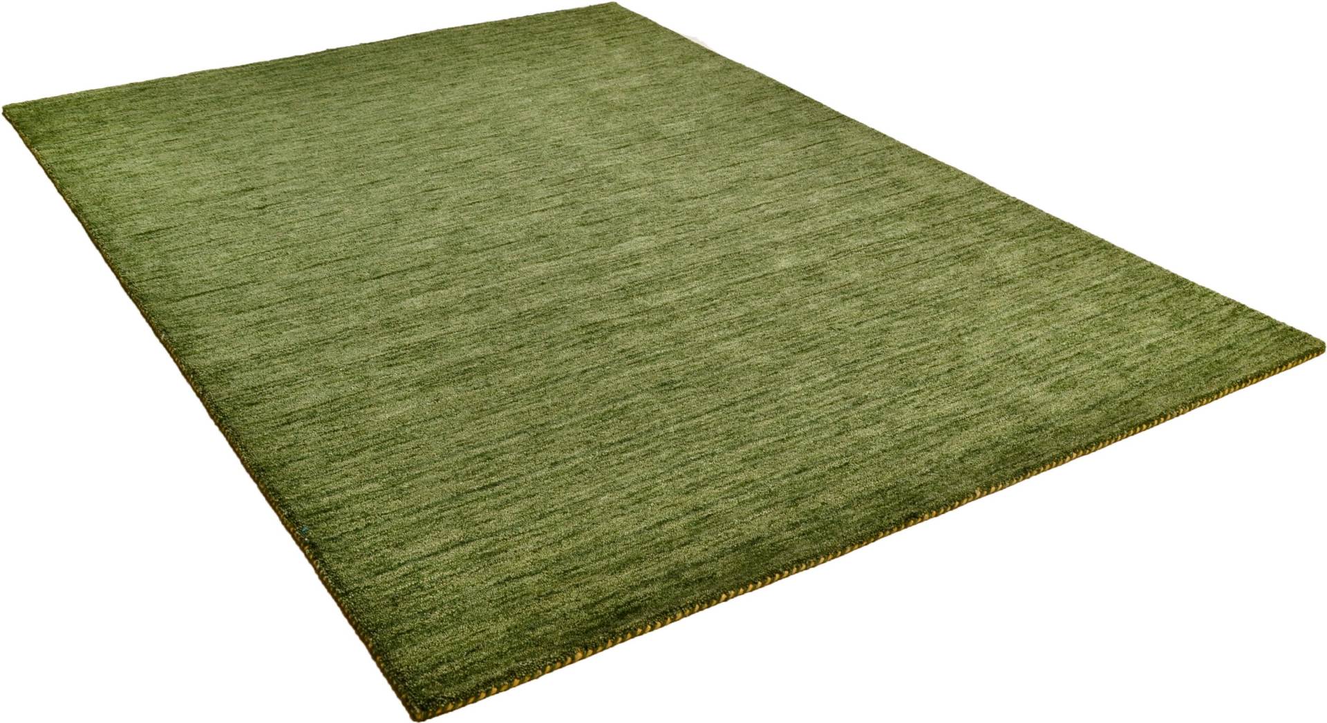 THEKO Wollteppich "Haltu Uni" rechteckig 17 mm Höhe Handweb Teppich, reine Wolle, Uni-Farben, meliert, handgewebt von Theko
