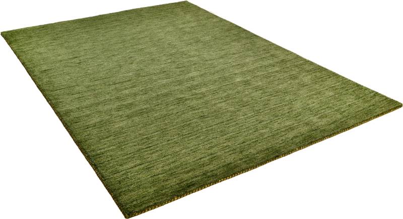 THEKO Wollteppich "Haltu Uni" rechteckig 17 mm Höhe Handweb Teppich, reine Wolle, Uni-Farben, meliert, handgewebt von Theko