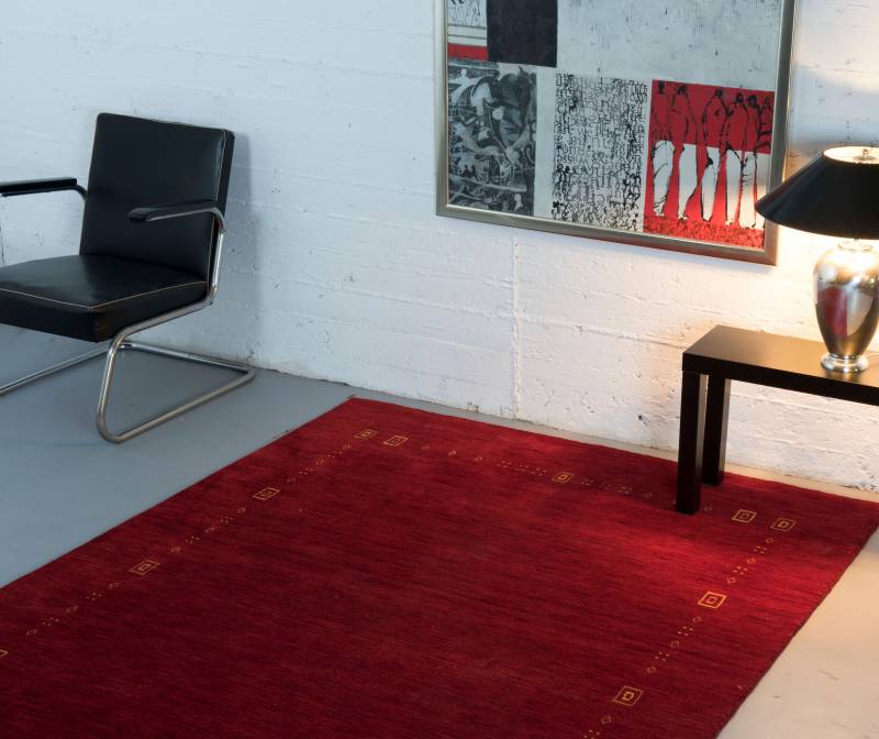 THEKO Wollteppich "Lori Dream 2" rechteckig 12 mm Höhe Handweb Teppich, reine Wolle, handgewebt von Theko