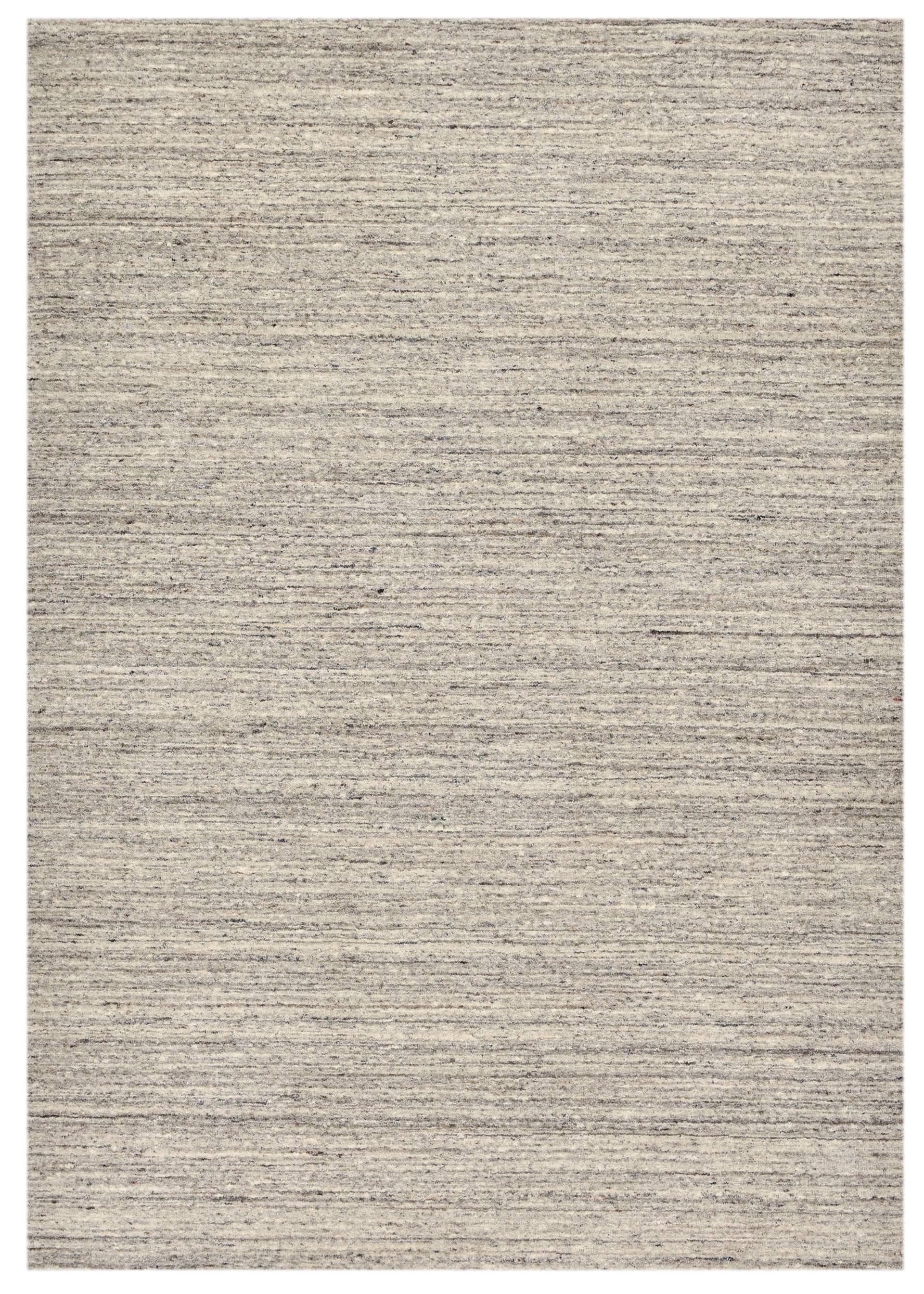 THEKO Wollteppich "Pure UNI" rechteckig 14 mm Höhe Handwebteppich, meliert, reine Wolle, handgewebt von Theko