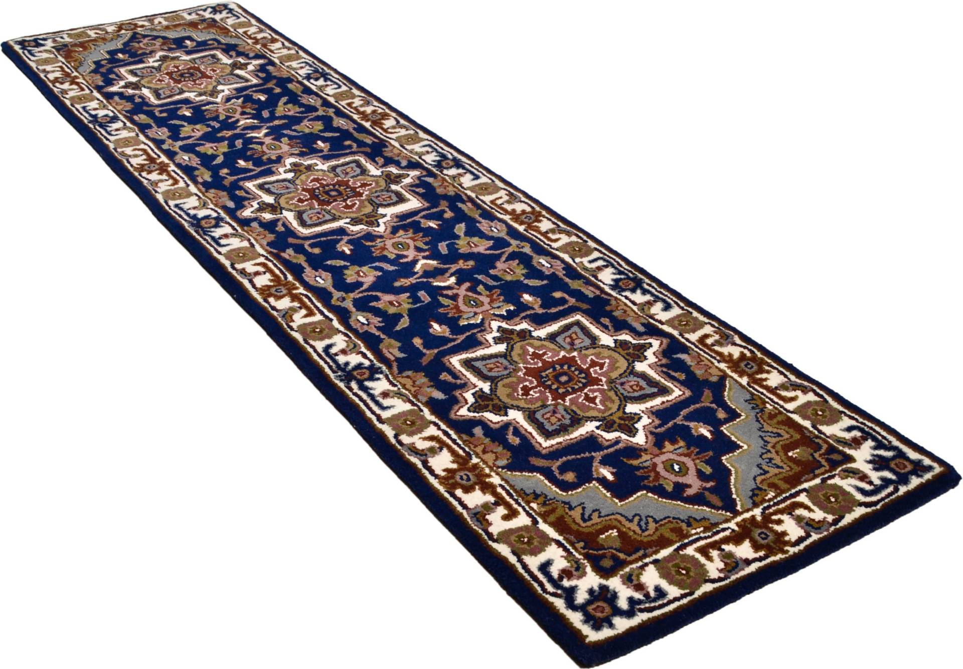 THEKO Wollteppich "Royal Heriz" rechteckig 14 mm Höhe reine Wolle, Orient-Optik, auch als Läufer, Wohnzimmer von Theko