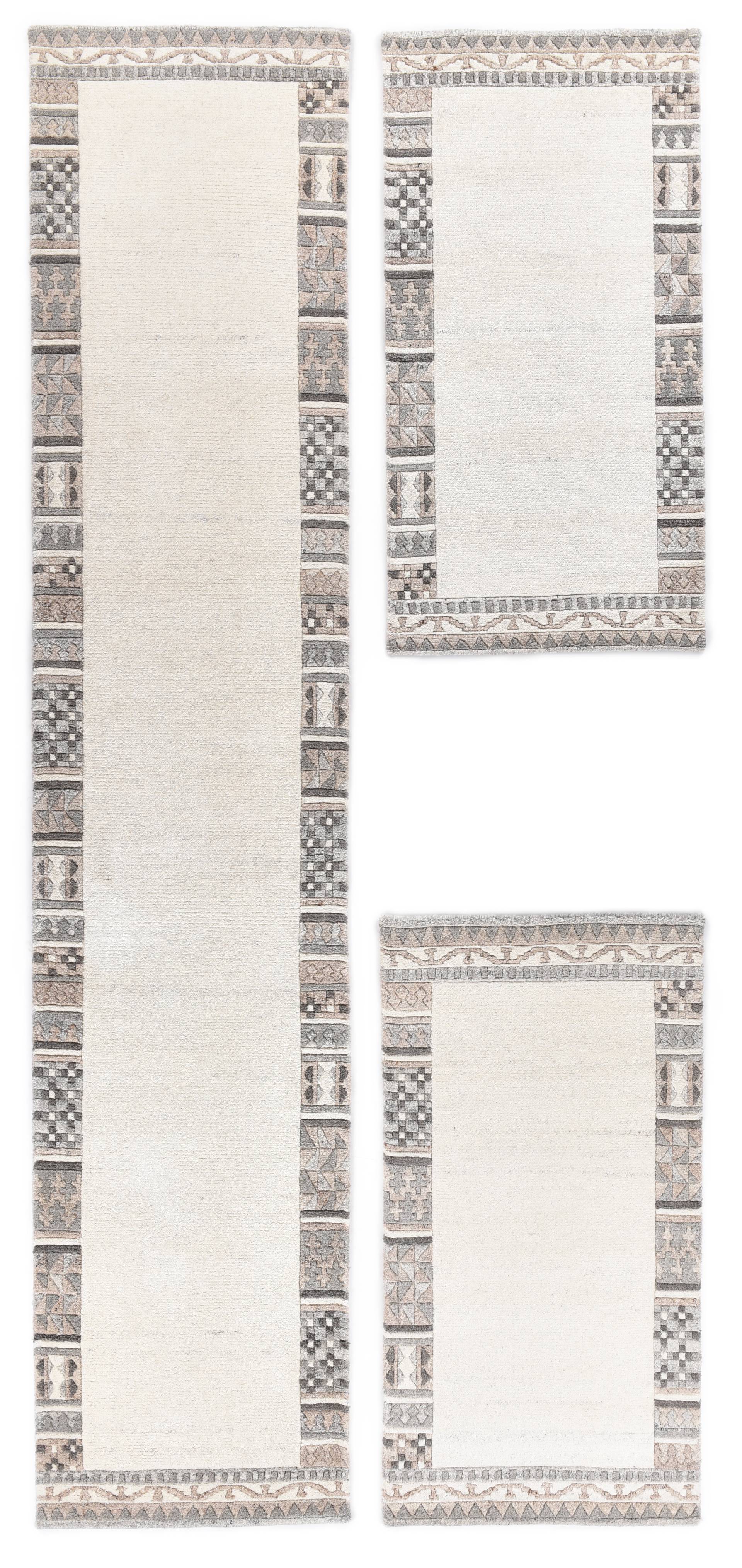 THEKO Bettumrandung "Royal Natur 6030", (3 tlg.), reine Wolle, handgetuftet, mit Bordüre THEKO Bettumrandung "Royal Natur 6030", (3 tlg.), reine Wolle, handgetuftet, mit Bordüre von Theko