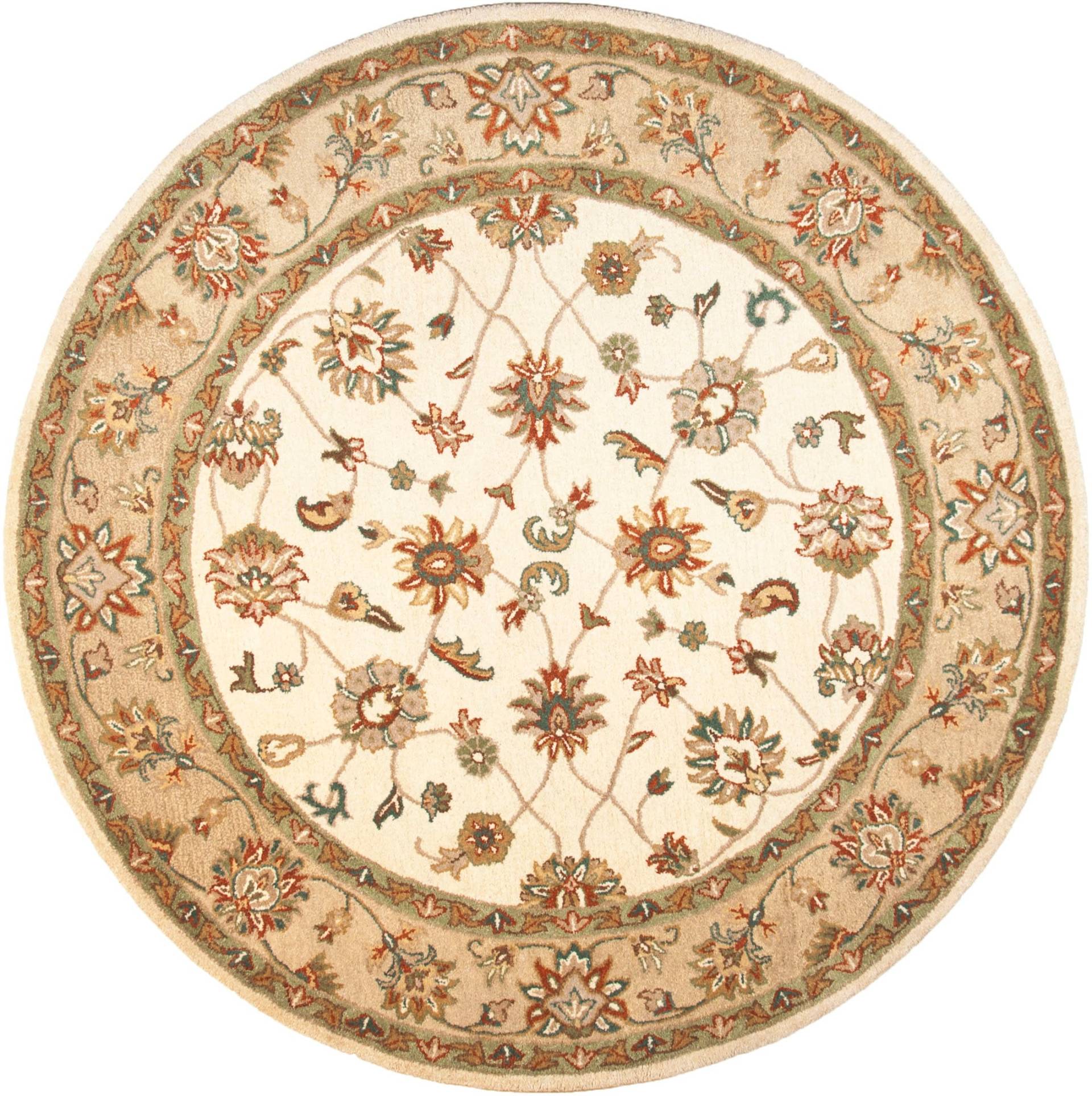 THEKO Wollteppich "Royal Ziegler 503" rund 14 mm Höhe reine Wolle, handgetuftet, Orient-Optik von Theko