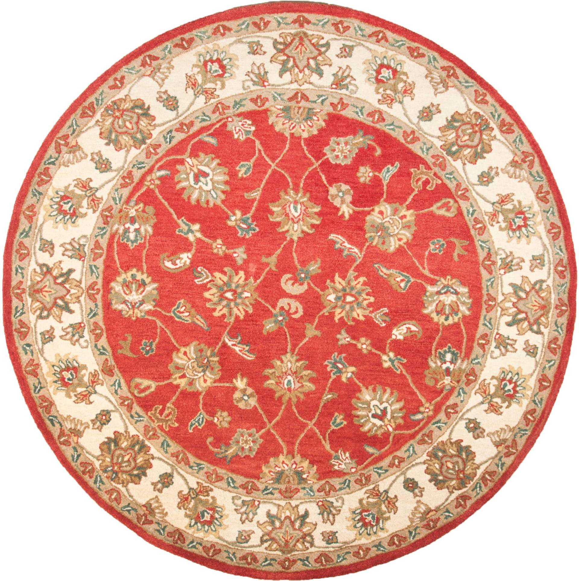 THEKO Wollteppich "Royal Ziegler 503" rund 14 mm Höhe reine Wolle, handgetuftet, Orient-Optik von Theko