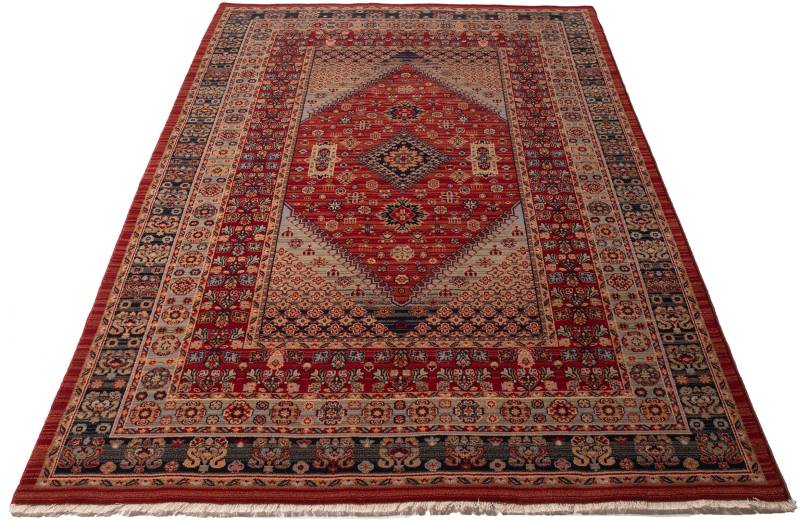 THEKO Wollteppich "Saharna 2400" rechteckig 12 mm Höhe reine Wolle, Orient-Optik, mit Fransen von Theko