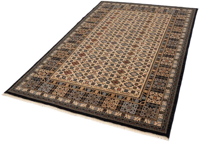 THEKO Wollteppich "Saharna 6428" rechteckig 10 mm Höhe reine Wolle, Orient-Optik, mit Fransen von Theko