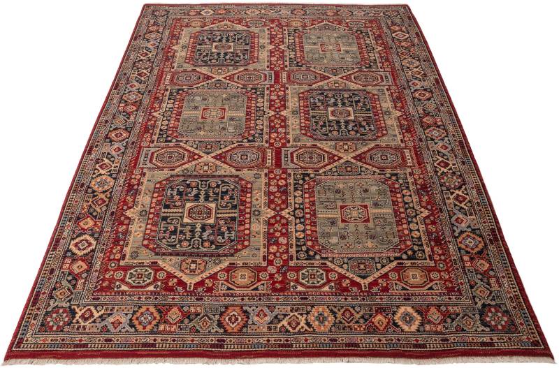 THEKO Wollteppich "Saharna 7275" rechteckig 10 mm Höhe reine Wolle, Orient-Optik, mit Fransen von Theko