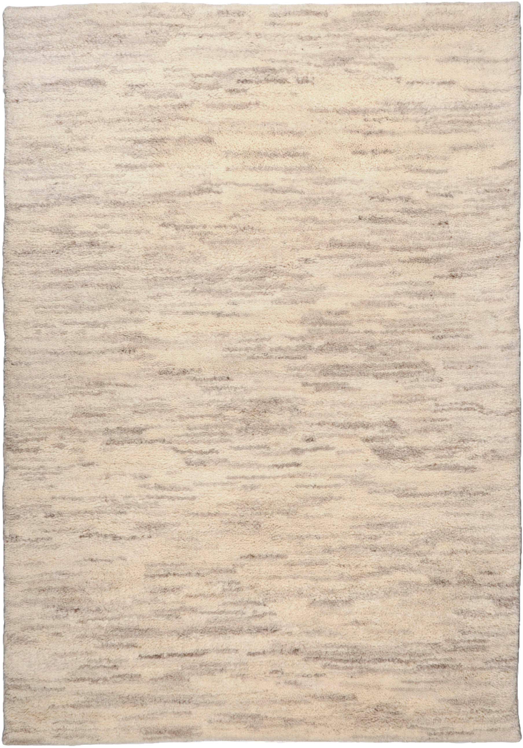 THEKO Wollteppich "Tanger 1" rechteckig 20 mm Höhe echter Berber aus Marokko, reine naturbelassene Wolle, handgeknüpft von Theko