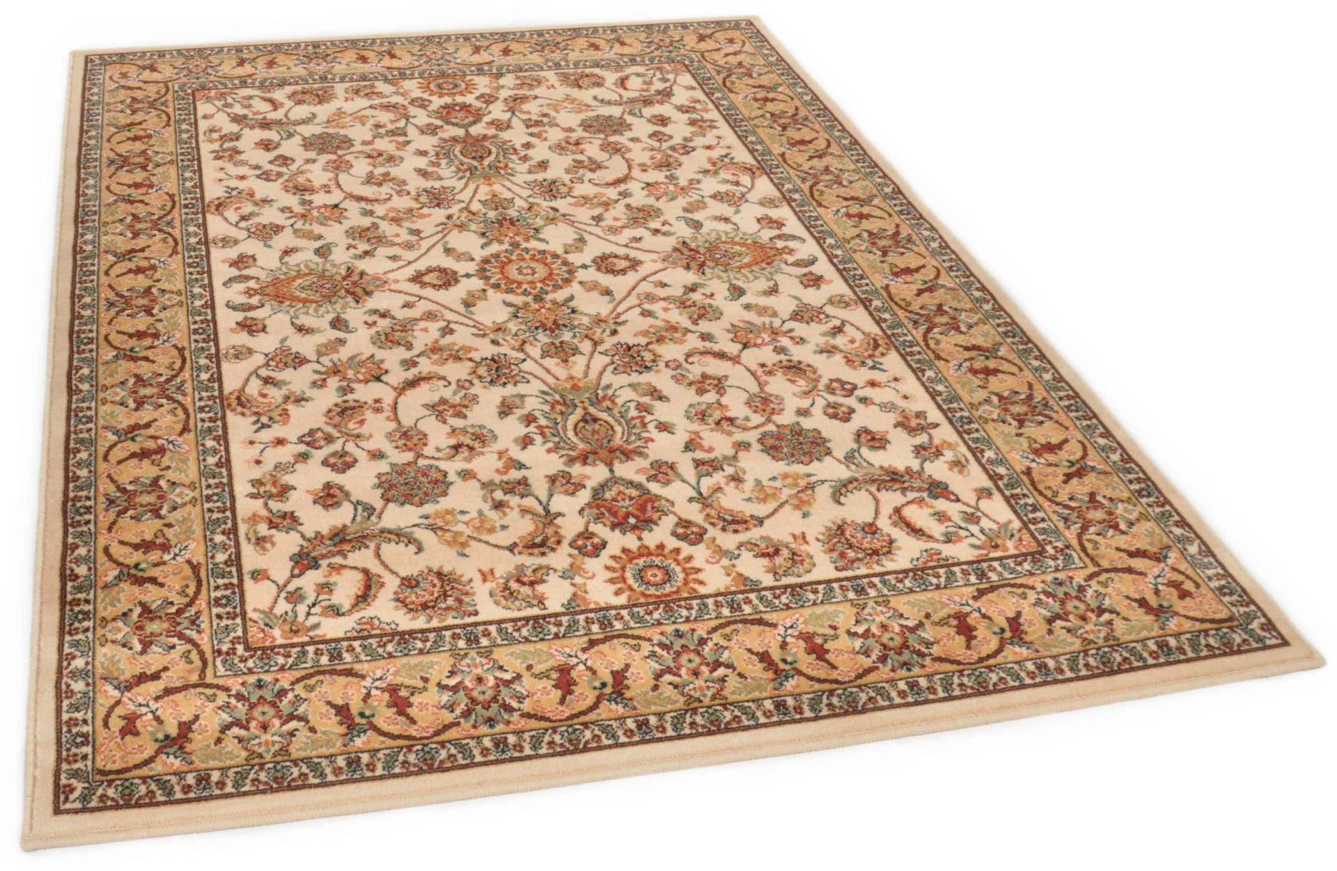 THEKO Wollteppich "Turan 808" rechteckig 12 mm Höhe reine Wolle, Orient-Optik, ideal im Wohnzimmer & Schlafzimmer von Theko